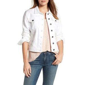 Kut from the Kloth Helena White Denim Jacket